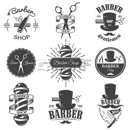  best logos images. Barber clipart peluquero