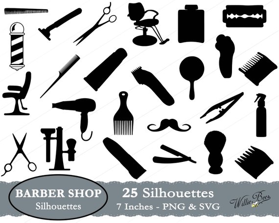 Shop images inches png. Barber clipart silhouette