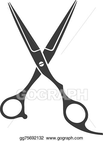 Barber clipart vector. Art vintage shop scissors