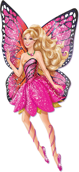 barbie clipart butterfly