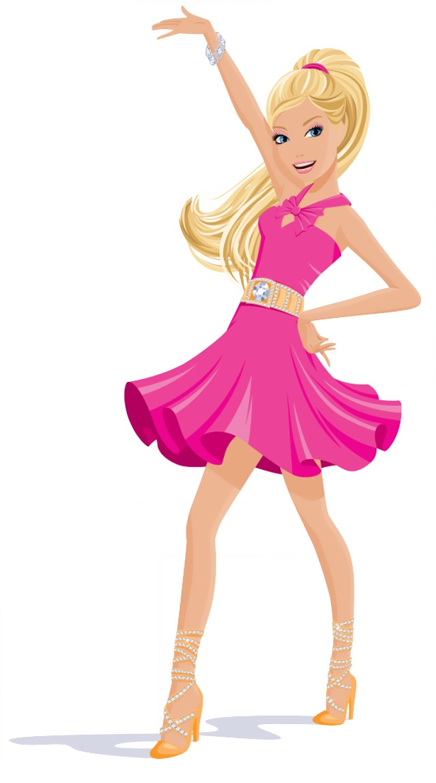 Click for a larger. Barbie clipart cartoon