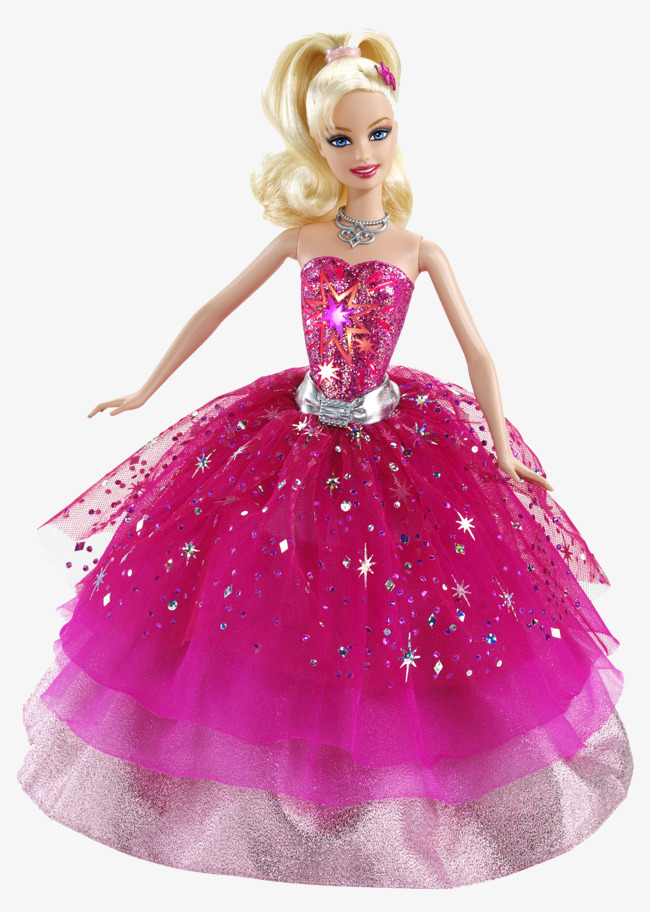 Barbie clipart cartoon. Pink cute dolls doll