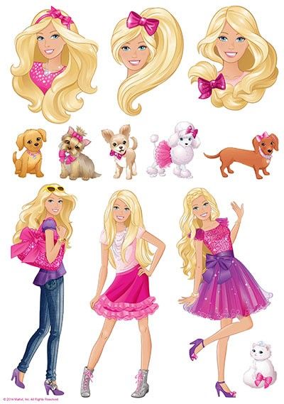 Barbie clipart clip art.  best frames and
