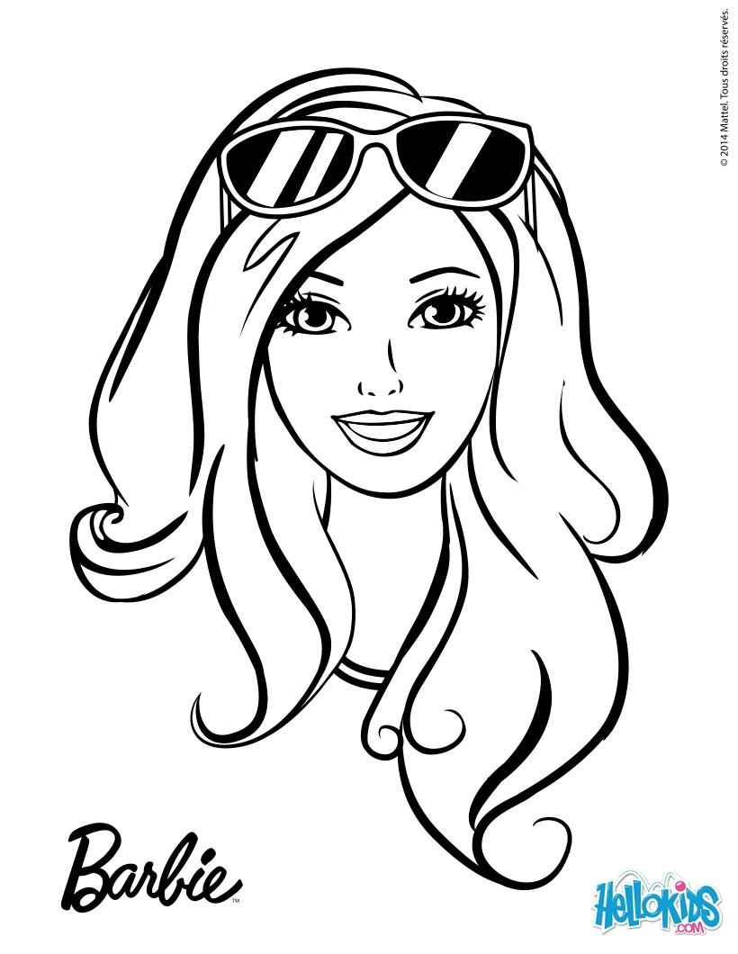 Barbie clipart drawing. For doll colour coloring