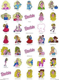 Free machine designs download. Barbie clipart embroidery