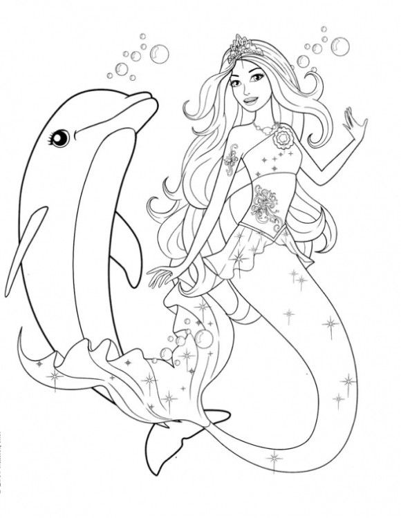 Barbie clipart mermaid. Girls coloring pages and