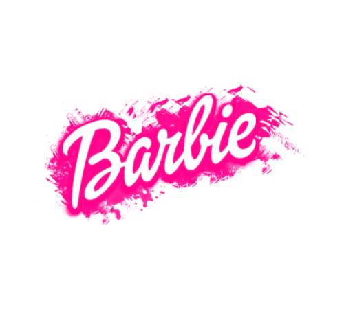 Logo keep the font. Barbie clipart name