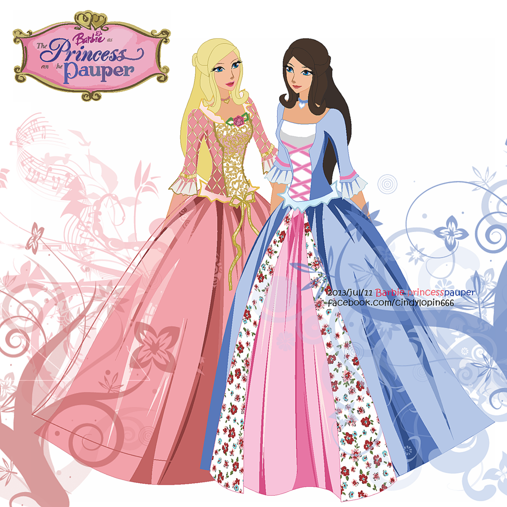 Barbie clipart princess and the pauper. As by tomatocrime 