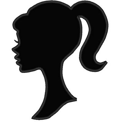 Here are a few. Barbie clipart silhouette