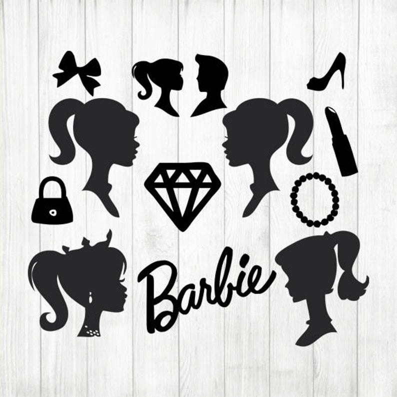 Barbie clipart stencil Barbie stencil Transparent FREE for download on