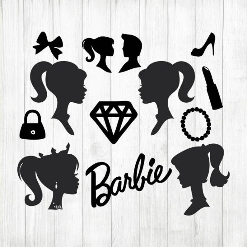 Barbie Clipart Stencil Barbie Stencil Transparent FREE For Download On 
