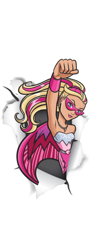barbie clipart superhero