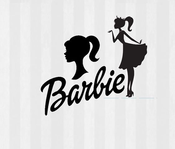 Svg silhouette . Barbie clipart vintage