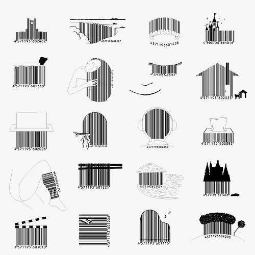 barcode clipart black and white