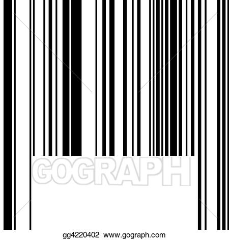 Barcode clipart empty. Stock illustration drawing gg