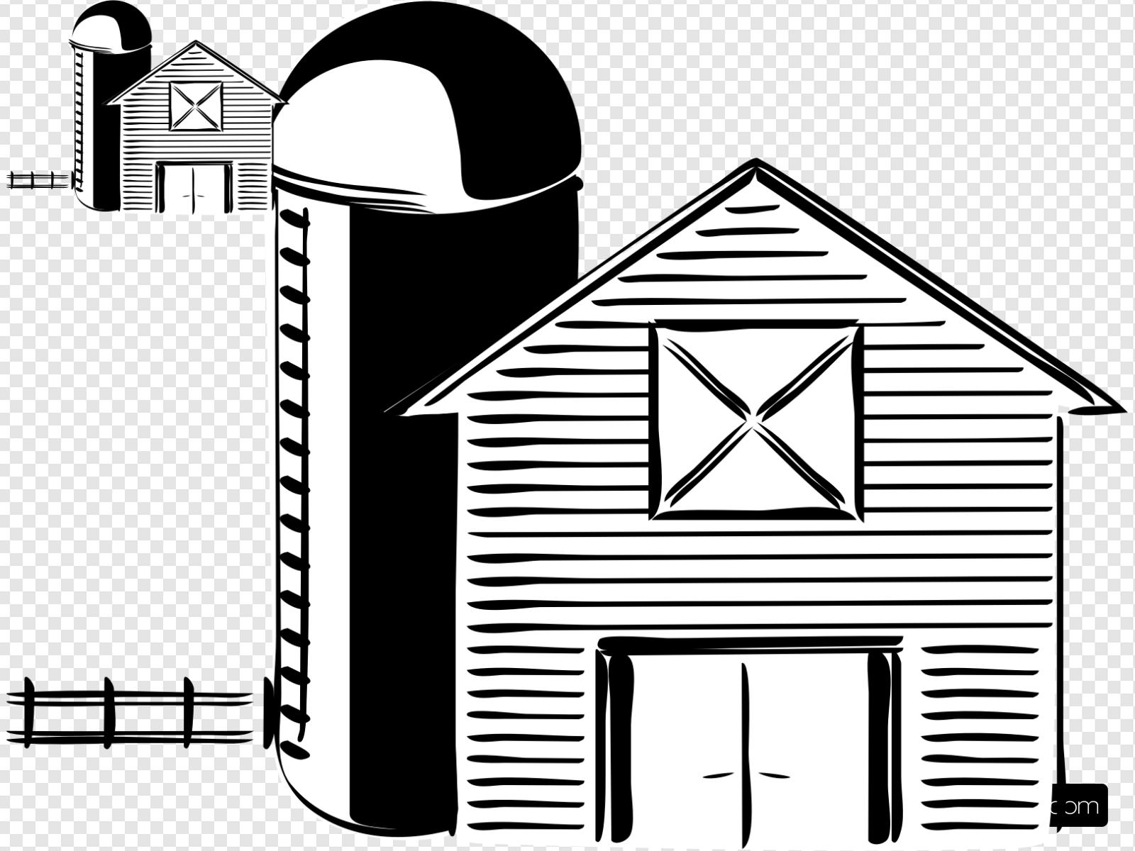 barn clipart barn silo