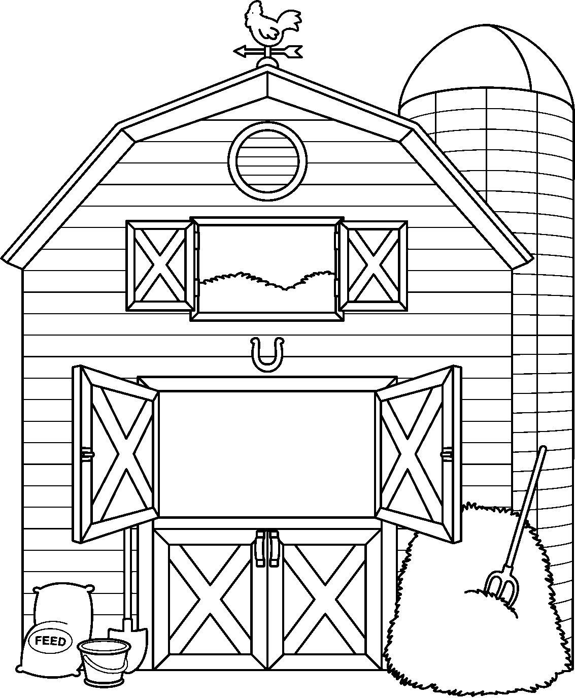 Cliparting com . Barn clipart black and white