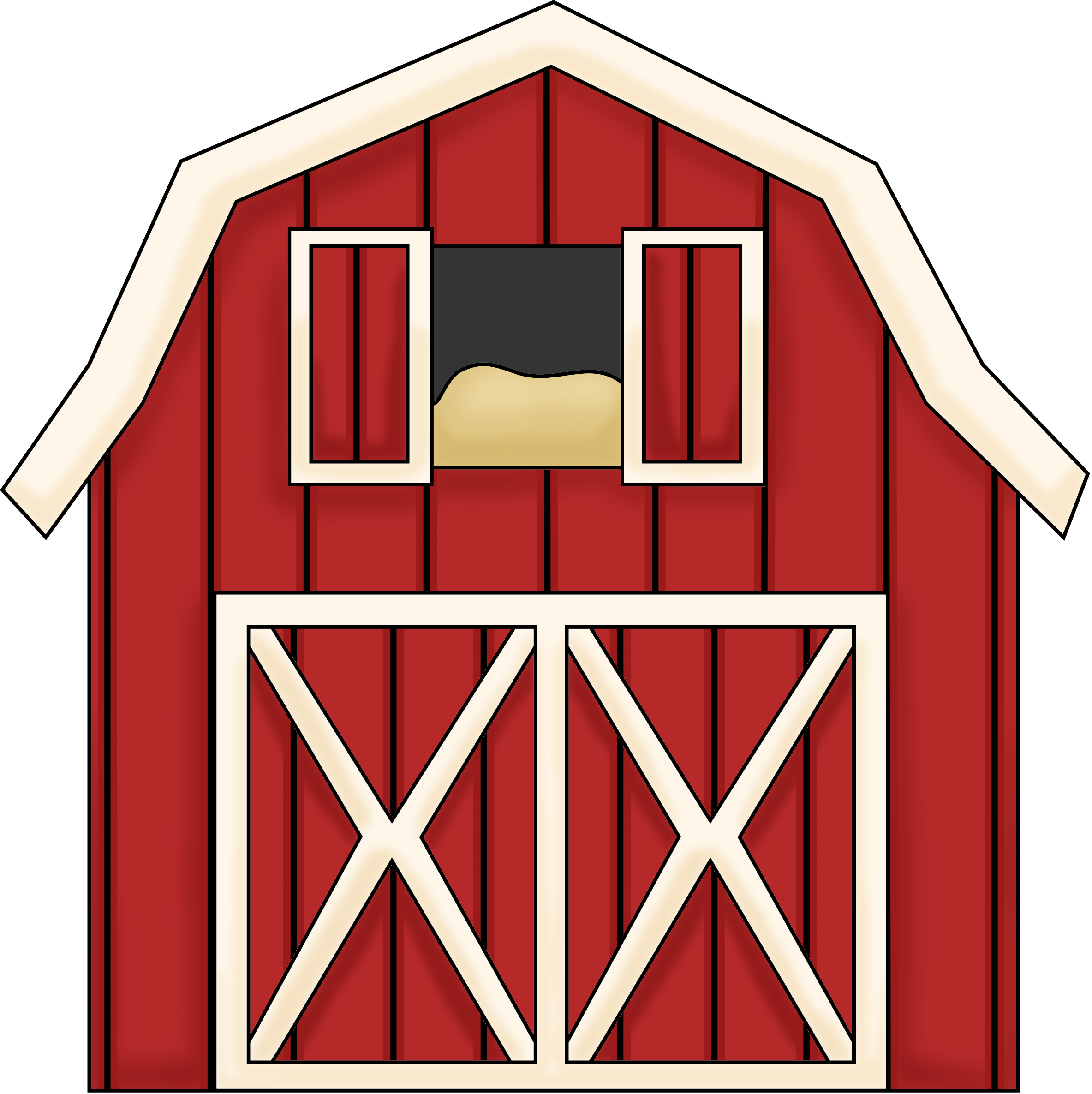 Farm Barn Clip Art Stable Cliparts Png Download 600455 Free Images