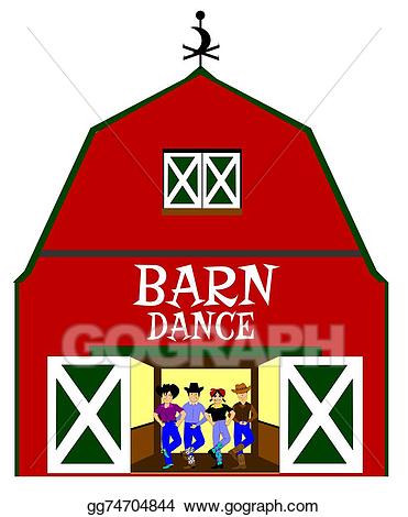 Clipart barn barn dance. Stock illustration gg gograph