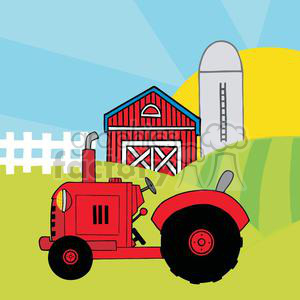 farming clipart tractor