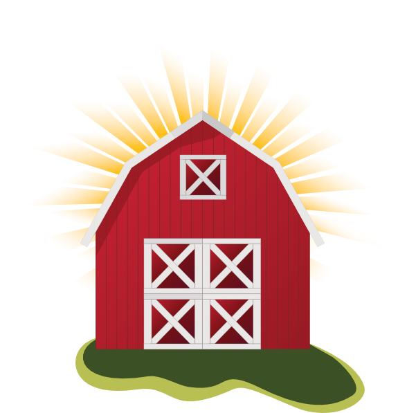 Cow clipart barn. Red clip art at