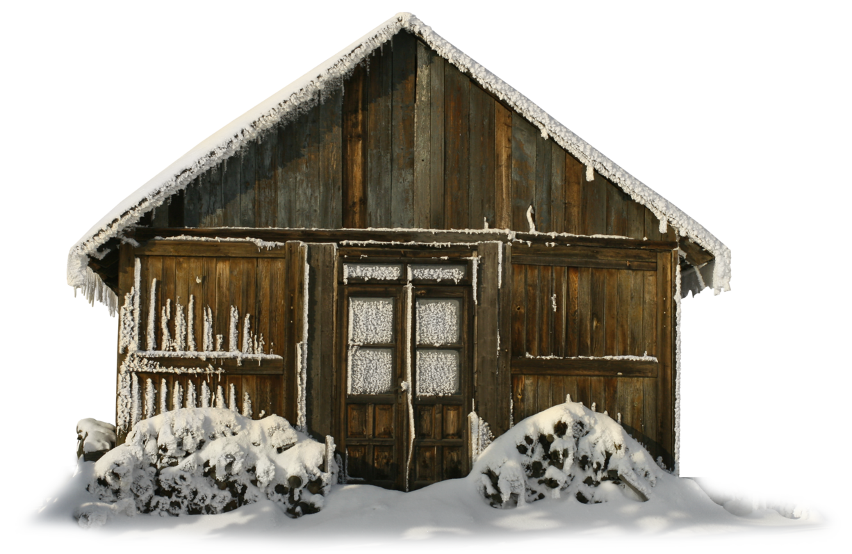 Winter clipart corner. Transparent barn with snow