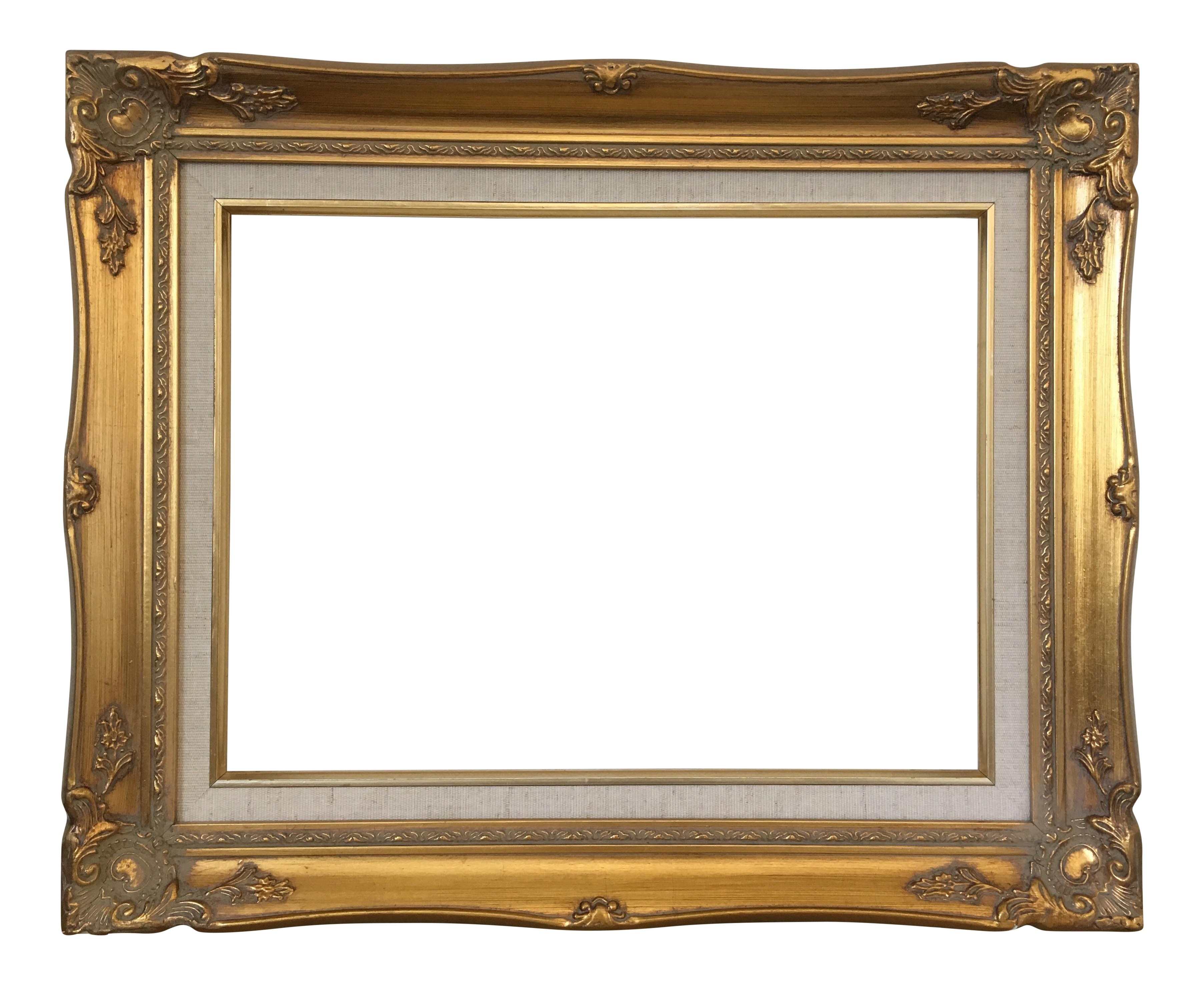 Baroque frame png. French regency gold chairish