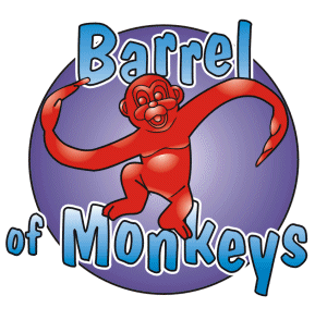 Barrel clipart monkeys. Of 