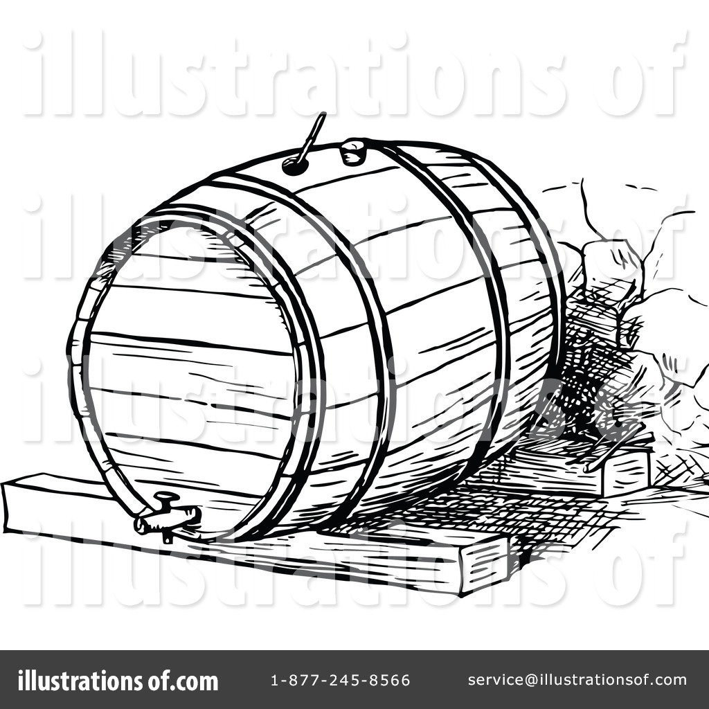 barrel clipart vintage