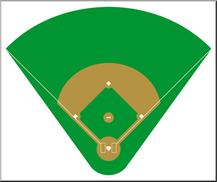 baseball clipart baseball diamond