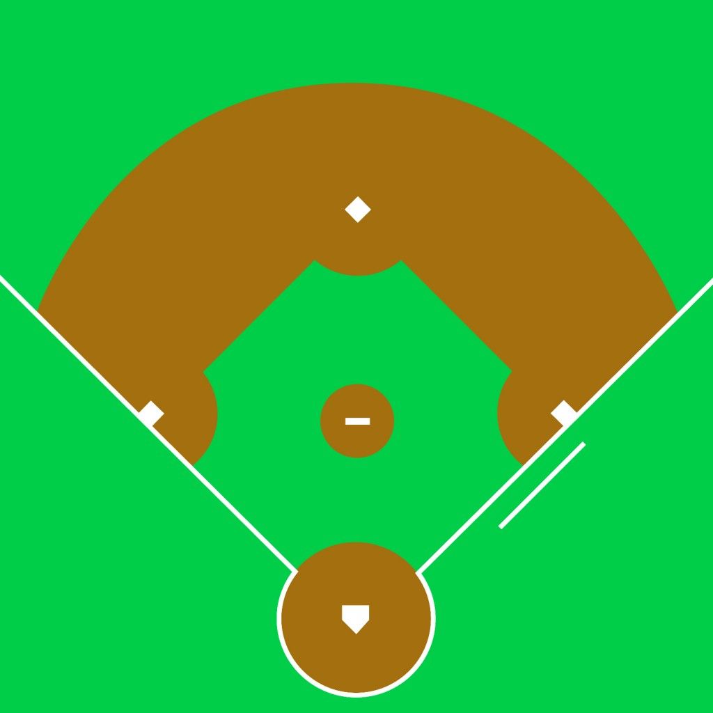 clipart baseball baseball diamond
