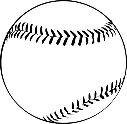Baseball clipart black and white. Panda free 