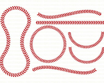 baseball clipart lace