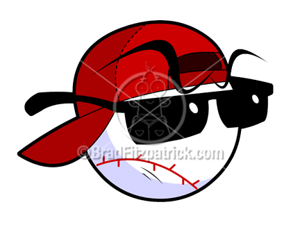 Baseball clipart logo. Cartoon character royalty free