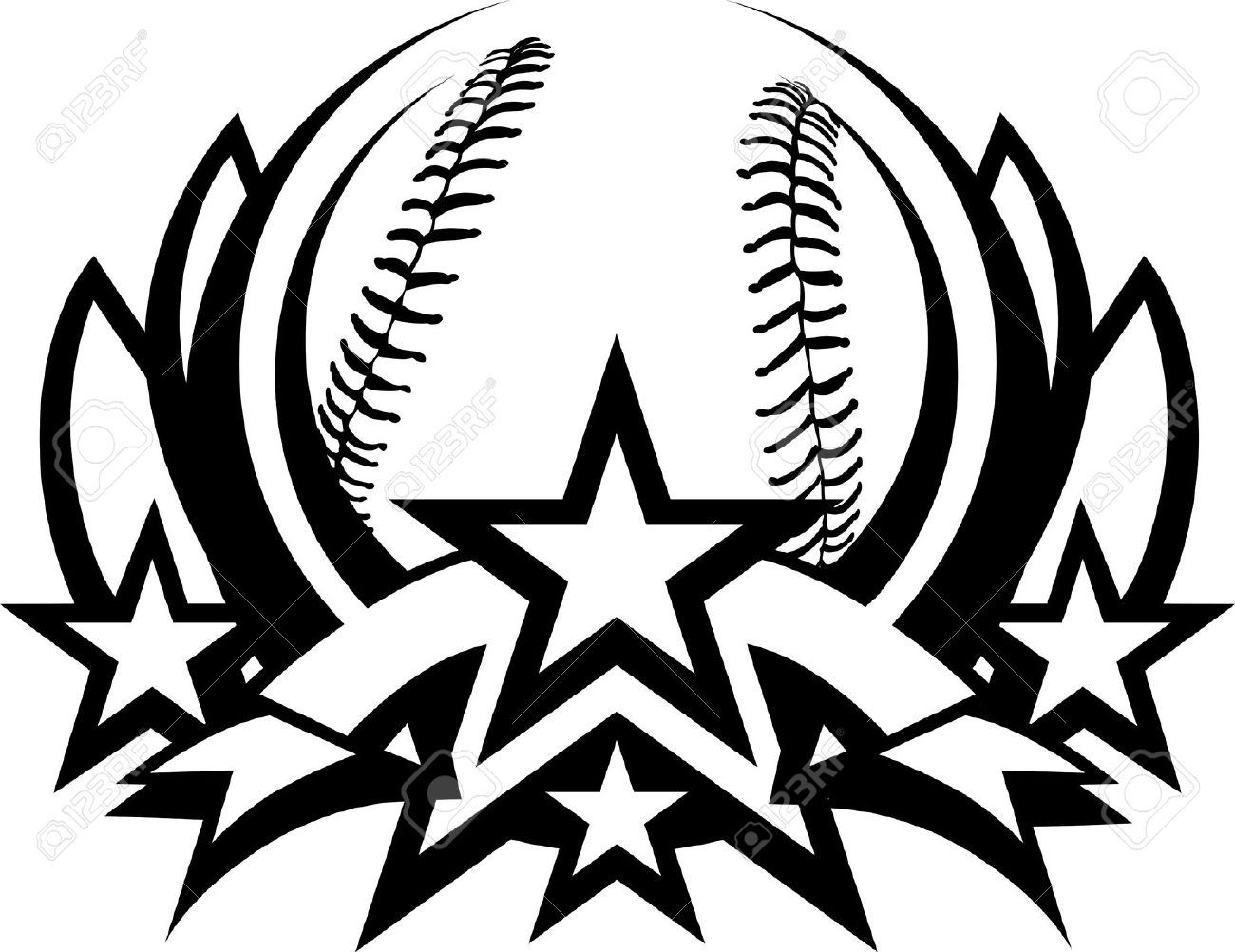 clipart baseball logo