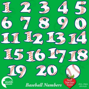 clipart baseball number