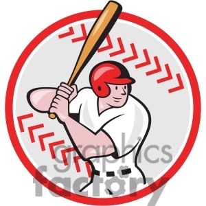 baseball clipart scene
