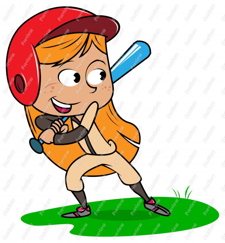 softball clipart kid