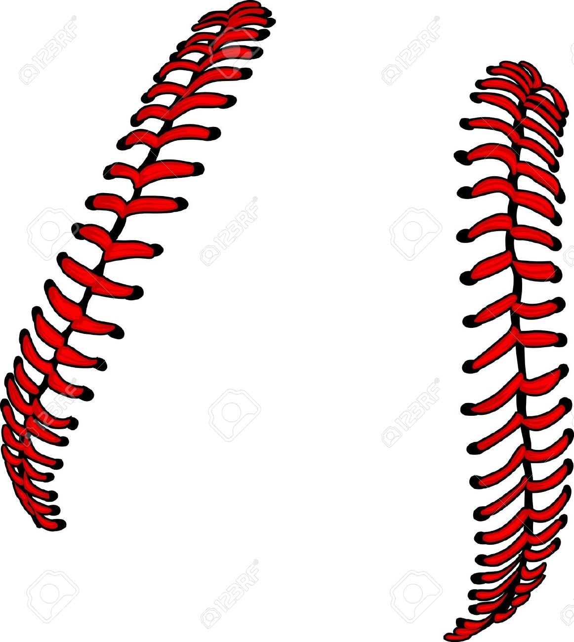 clipart baseball thread