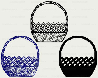 Etsy wicker svgwicker clipartbasket. Basket clipart bascket