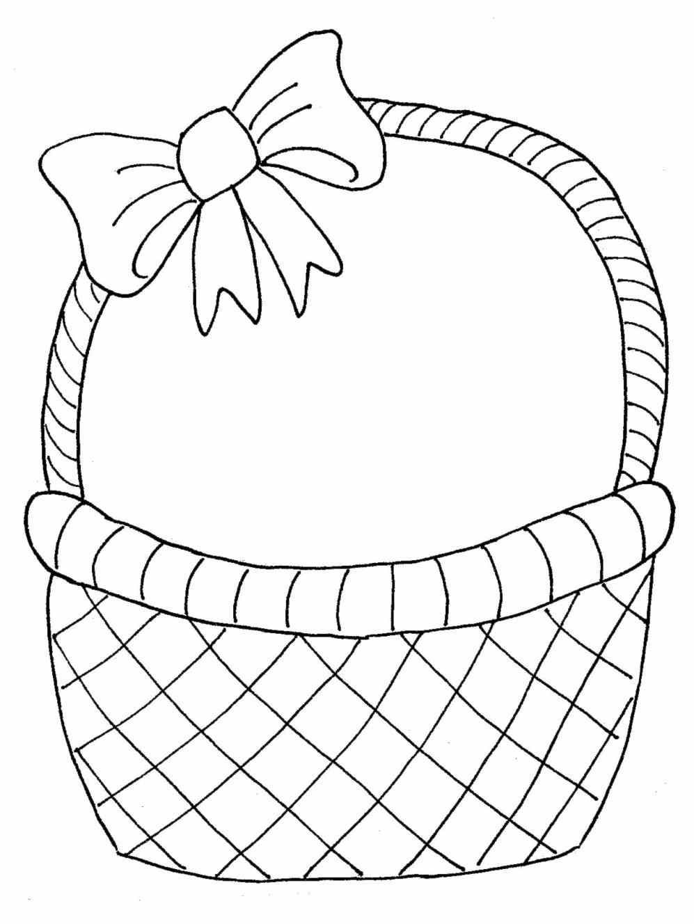 basket clipart black and white