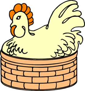 clipart chicken basket