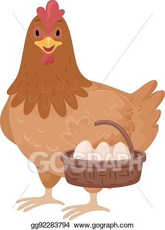 clipart chicken basket