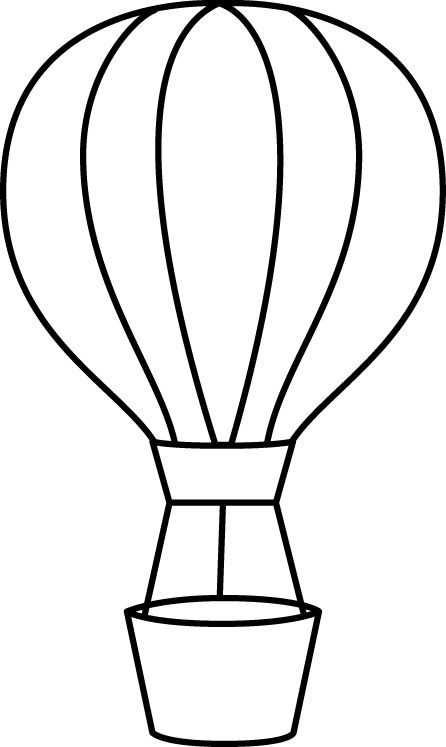 basket clipart hot air balloon
