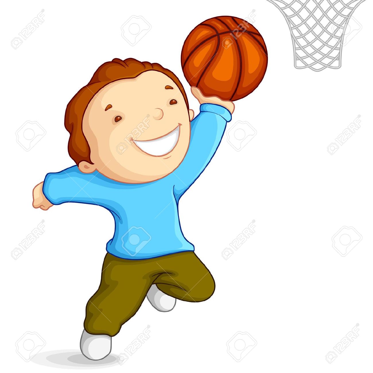 basket clipart kid