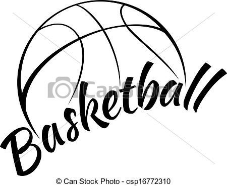 Basket clipart line drawing. Cool basketball clip art