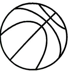 Basket clipart line drawing. Girls basketball black and
