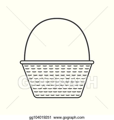 basket clipart outline