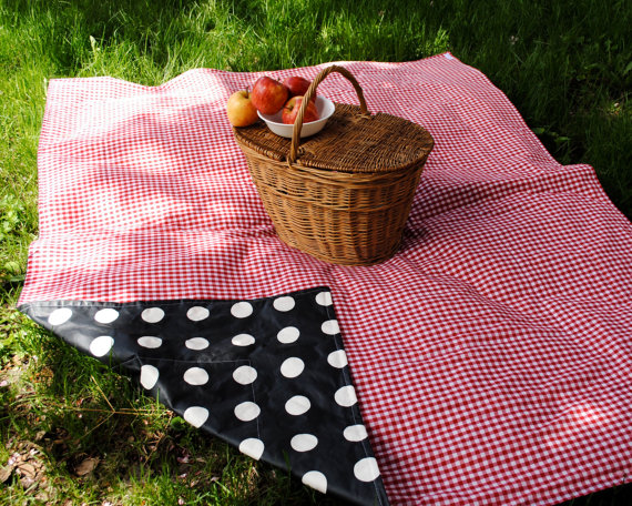 basket clipart picnic blanket