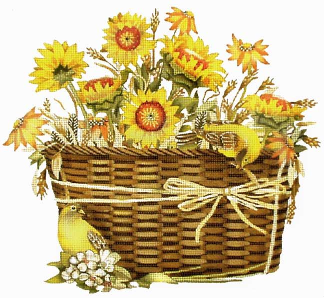 Basket sunflower